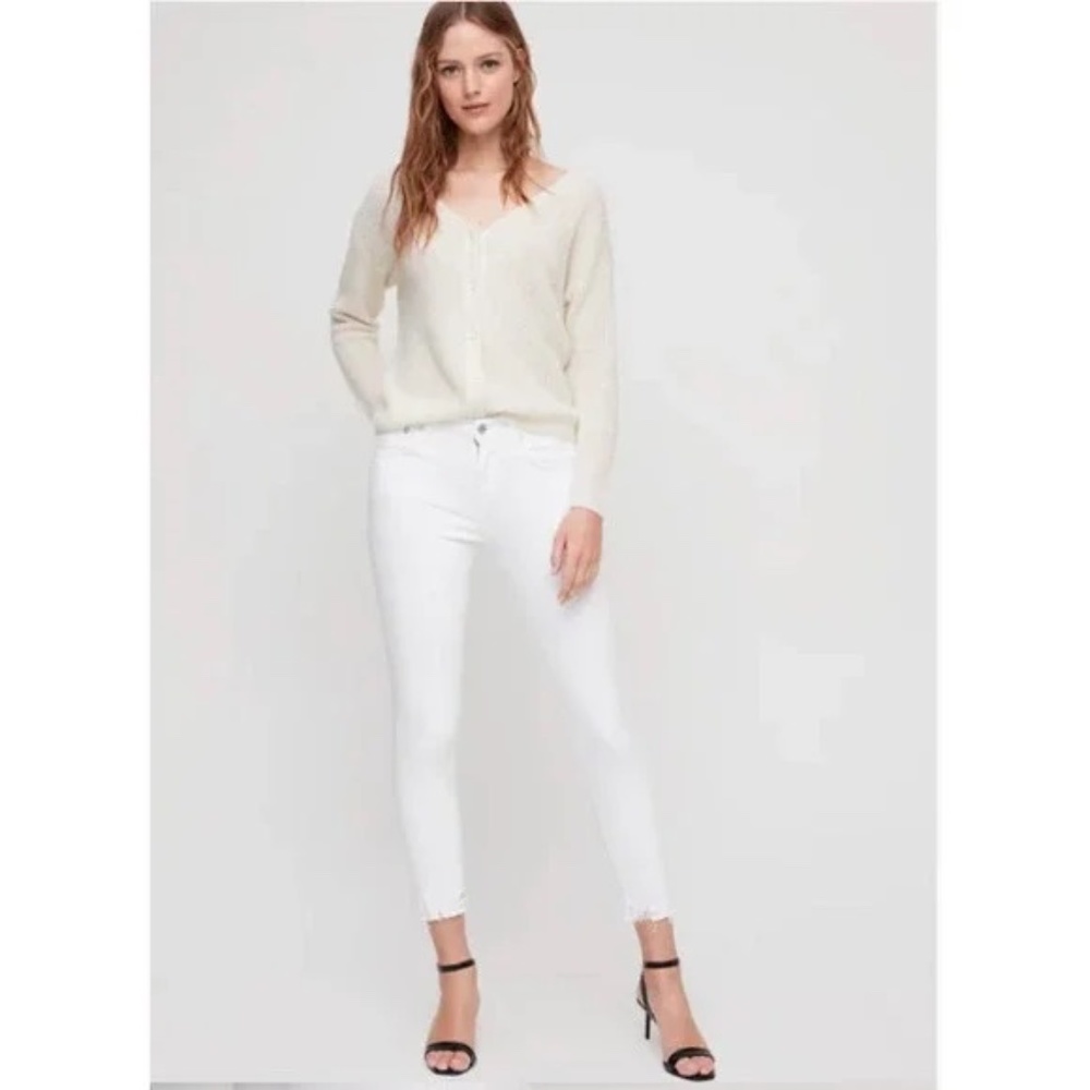 AGOLDE Sophie white denim jeans $160  Size 30 stretch
